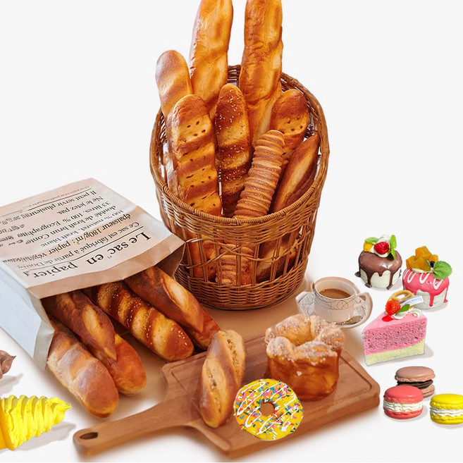 빵 디저트 모형 모음 모조 장식 가짜 빵 바게트 도넛 패스츄리 식빵 아이스크림, 케이크 종류/Cake, 케이크3-호두머핀