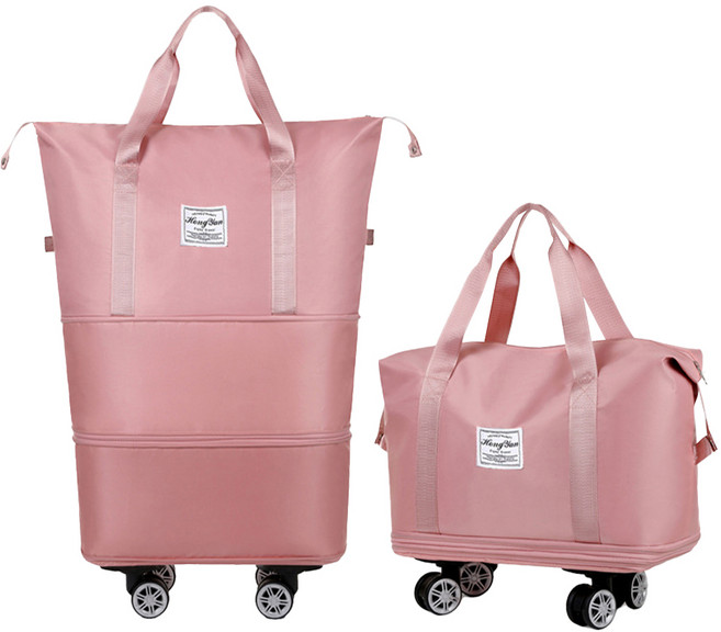 아모란나 여행가방 바퀴 탈부착 3단 확장 폴딩백 접이식 보스턴백 대형