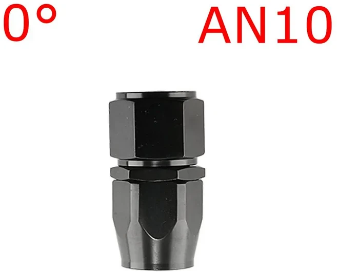 직선 도어 오일 스위블 호스 엔드 피팅 어댑터, 1개, 색상: 20. Black AN10-0