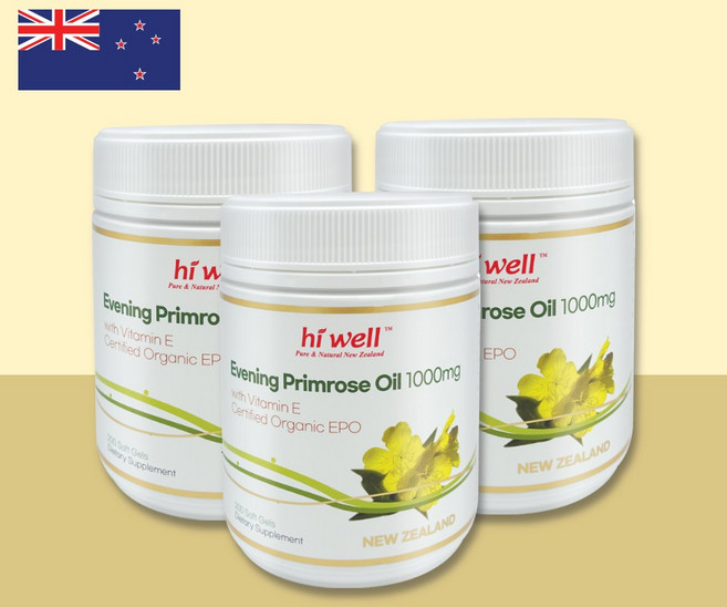 하이웰 달맞이꽃종자유 감마리놀렌산 비타민E 200캡슐 200정 3세트