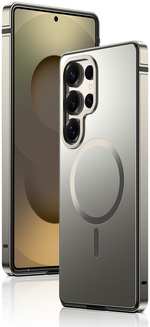 비즈니스용 삼성 호화롭다 금속 방충격 테두리 맥세이프 마그네틱 초박형 휴대폰 케이스