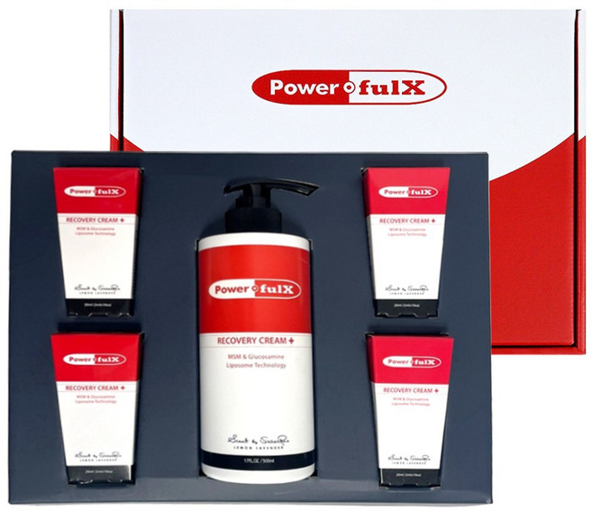 파워풀엑스 리커버리크림 플러스 선물세트 C12, 1개, 580ml