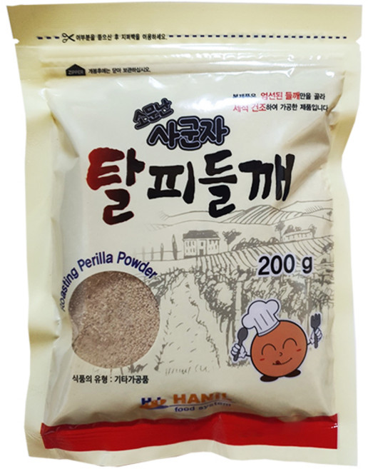 한일 탈피들깨가루 100% 200g, 1