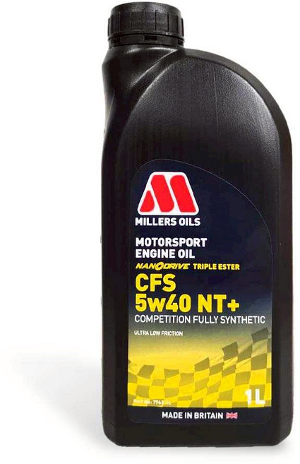 MILLERS OILS Nanodrive CFS 5w40 NT+ 競技全合成引擎機油, 1L, 1個