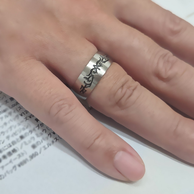 [골드러쉬] R215 스틸반지 반지 남녀공용 커플링 엔틱남자패션링 힙한반지