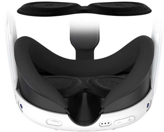 스냅케이스 메타퀘스트3 렌즈 보호 커버 덮개 MQ35, 블랙, 1개