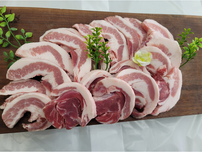 돈뒤덜미살/꼬들살/꼬들목살/두항정뽈슬라이스 1kg(500g+500g), 꼬들목살1kg 두께4cm내외 수육용, 1kg