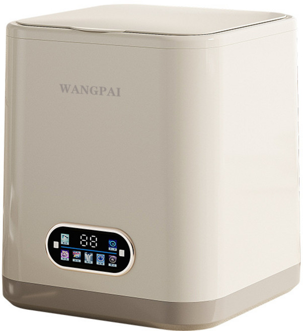 WANGPAI 智能洗衣機 50dB 靜音洗 95°C 高溫殺菌 脫洗兩用, 杏色, 10L高配版