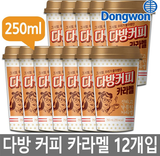 소와나무 다방커피 카라멜, 250ml, 12개