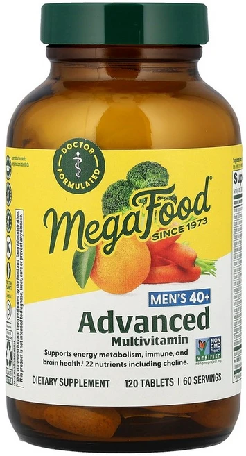 MegaFood 만 40세 이상 남성용 고급 종합비타민, 1개 - 쿠팡