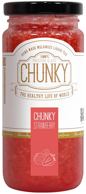 청키 수제 딸기청 카페용 딸기라떼 과일청, 1개입, 1개