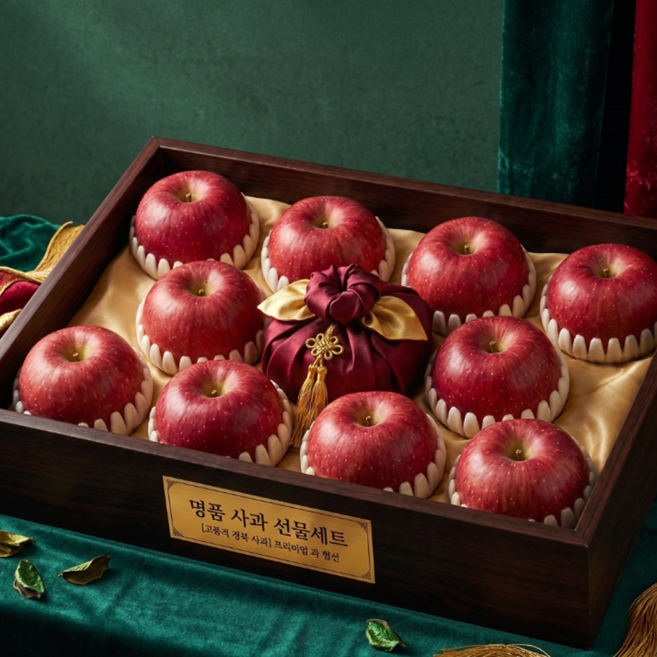 [가정의달] 프리미엄 S급 사과 과일선물세트, 1박스