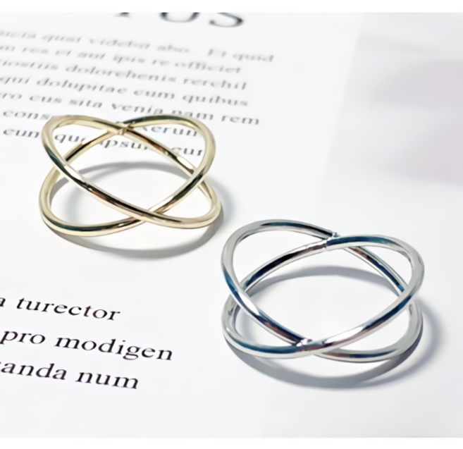 투 링 꼬임 반지