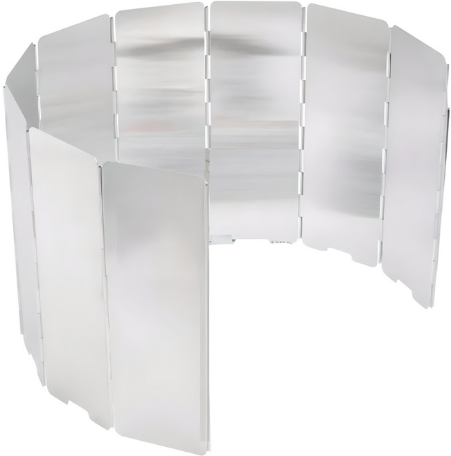 앤트아웃도어 10단 버너 바람막이, 실버, 1개