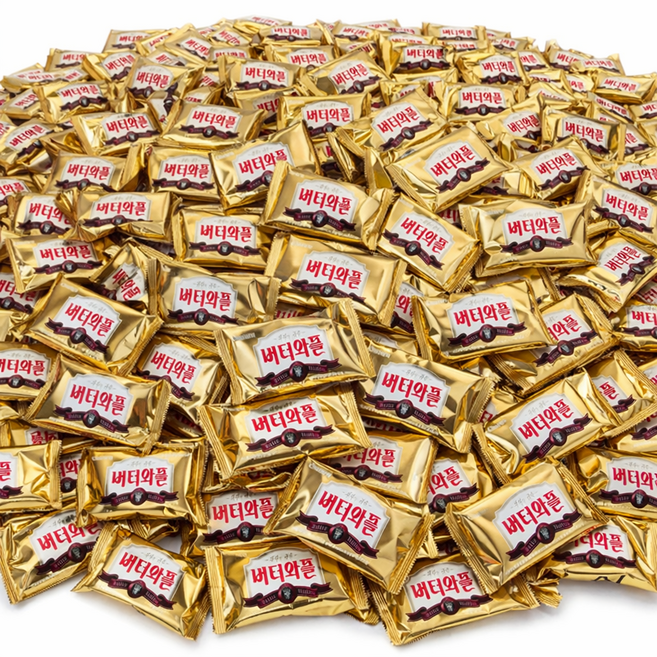 크라운 버터와플 사무실간식, 48개, 개별포장