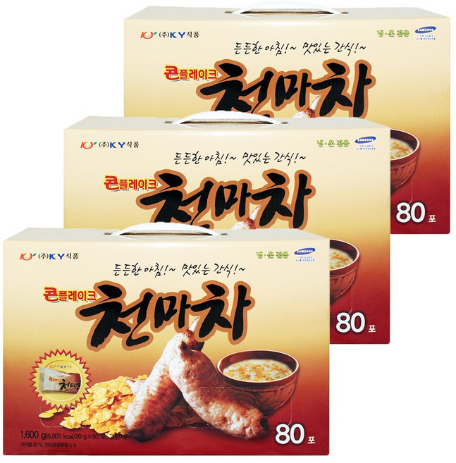 케이와이식품 천마차 80포 X 3개, 20g, 80개입, 3박스