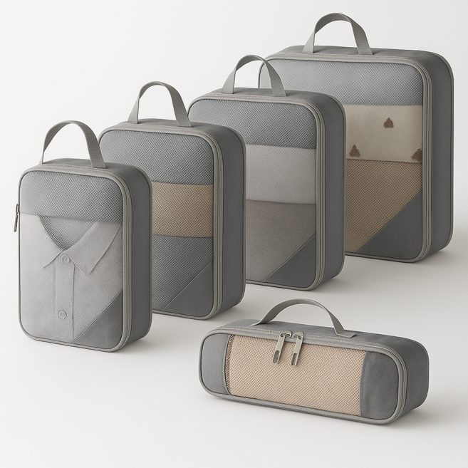 하스몰 여행용 매쉬 압축파우치 5종 세트