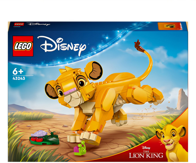 레고 디즈니 아기 라이언 킹 심바 43243, 혼합색상, 1개