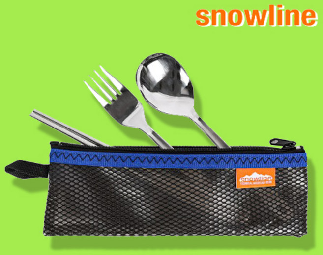 스노우라인 3종 수저세트 등산 낚시 캠핑 휴대용 수푼 포크, 1개, 스노우라인 3종 수저세트 (2번세트)