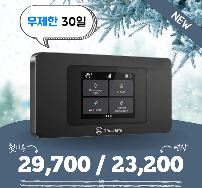 [데이타팡] SKT 휴대용 포켓 와이파이 에그 30일 60GB, 1개, 신규대여 총 60GB