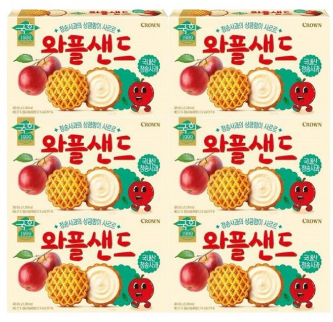 크라운 애플샌드, 272g, 6개