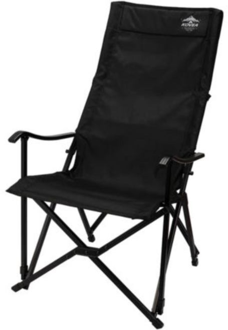코베아 릴렉스 롱 체어 캠핑 의자 코스트코 낚시 경량 접이식 수납가방 100kg 성인용, 블랙, 1개