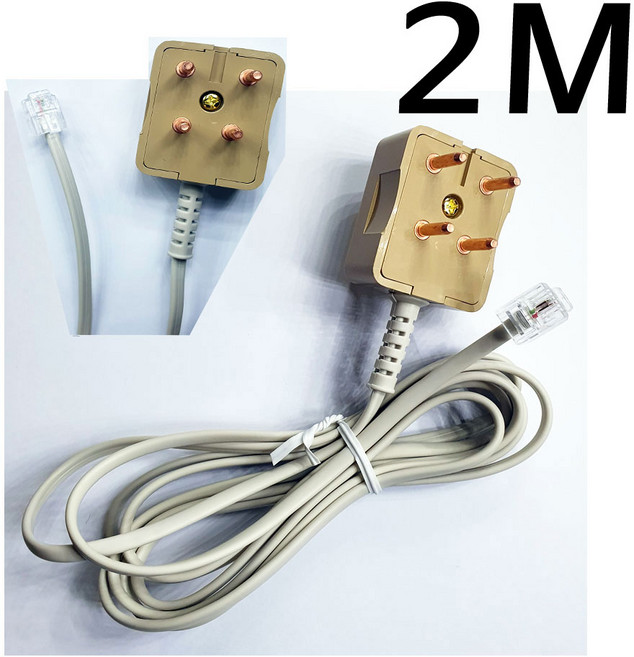 [양모뎀전화선 L코드전화선 I타입연장커플러 Y타입분배커플러] 2M 5M 10M 전화 팩스 6P6C 6P4C 6P2C RJ11 RJ12 연결 연장 분배 공유 케이블 젠더 상품별주문, 1개