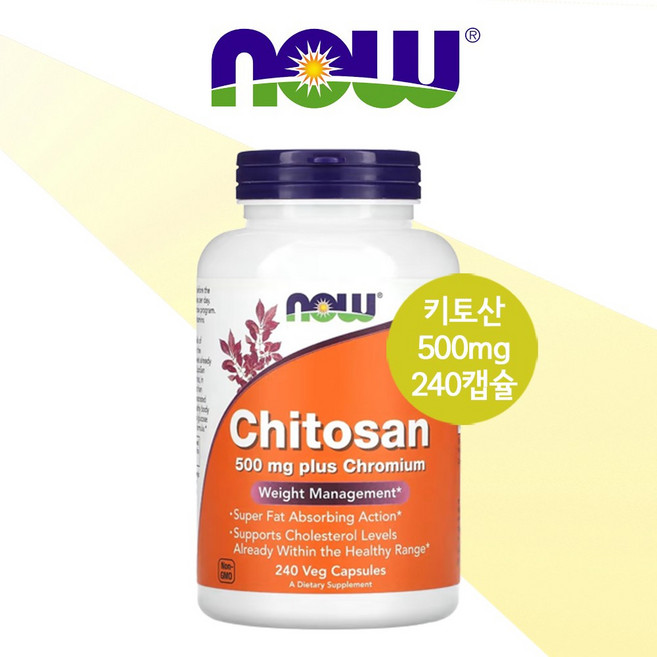 나우푸드 키토산 500mg 베지 캡슐, 240정, 1개