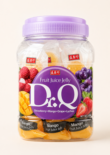 닥터큐 과즙젤리 네가지맛 포도 딸기 망고 리치 코스트코, 60g, 6개