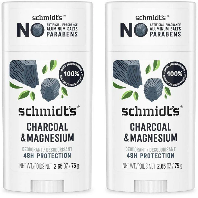 슈미츠 챠콜 마그네슘 비건 데오드란트 75g 2개 - 쿠팡