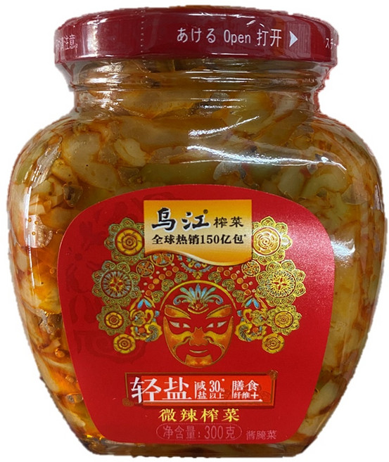 烏江榨菜瓶裝榨菜 微辣口味, 1.8kg, 6套