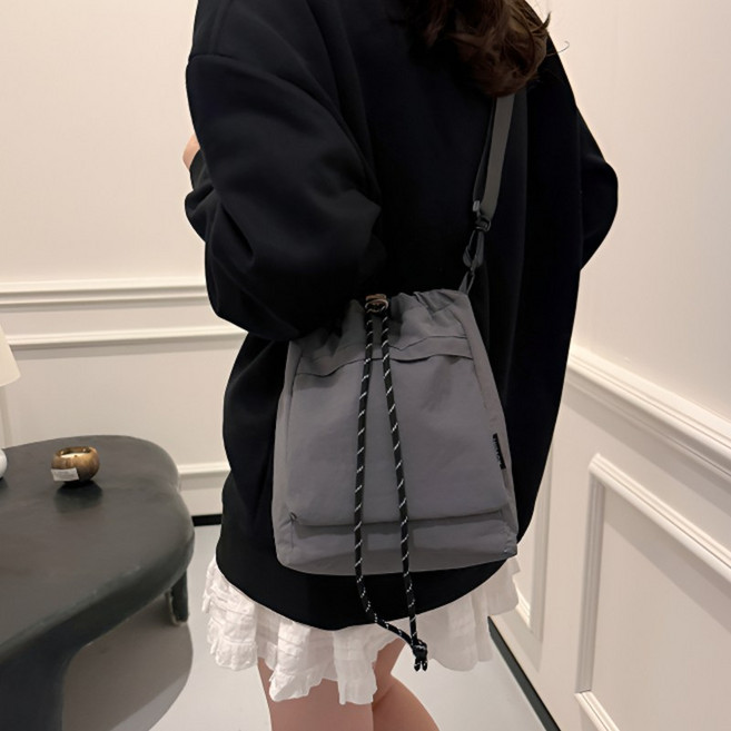 글로우바이 초경량 나일론 복조리 크로스백 숄더겸용