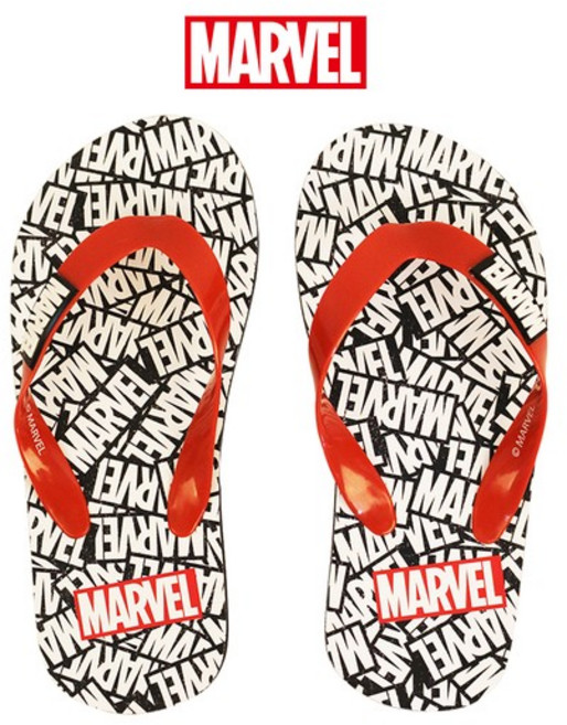 마블 로고블랙 쪼리 슬리퍼 빅사이즈315 비치샌들 아쿠아슈즈