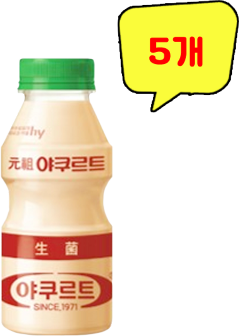 한국 야쿠르트 대용량 에이스 1971 750ml 5개