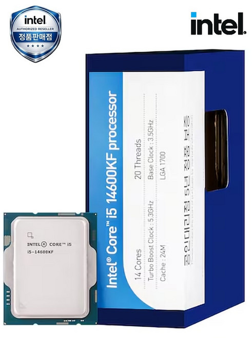 인텔 코어i5-14세대 14600KF 랩터레이크-R 정품 밸류팩