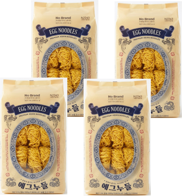 노브랜드 에그누들, 4개, 500g