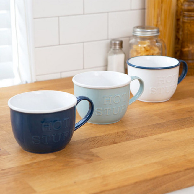 베스트데코 파스텔 stuff 라면기 시리얼볼 멀티볼 면기, 네이비, 1개