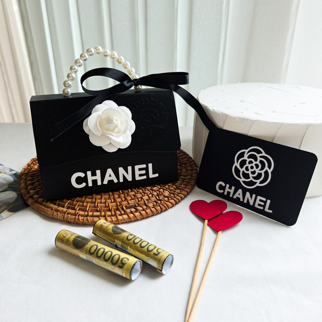 명품백 돌돌 용돈 박스 엄마 어머니 아내 여자친구 생신 선물, 1개, 돌돌용돈박스