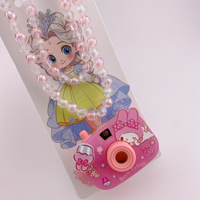 불빛나는 LED 목걸이 세트 캐릭터 큐빅 우정팔찌 선물