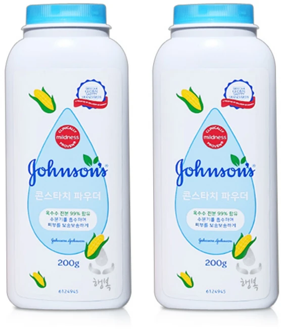 존슨즈베이비 콘스타치파우더 200g 2개 - 쿠팡