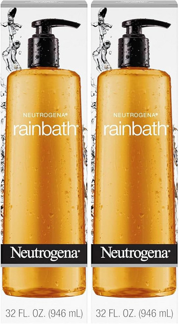 Neutrogena Rainbath 목욕 모이스처라이징 샤워 클렌징 바디 데일리 워시, 32액량 온스(2개), 946ml