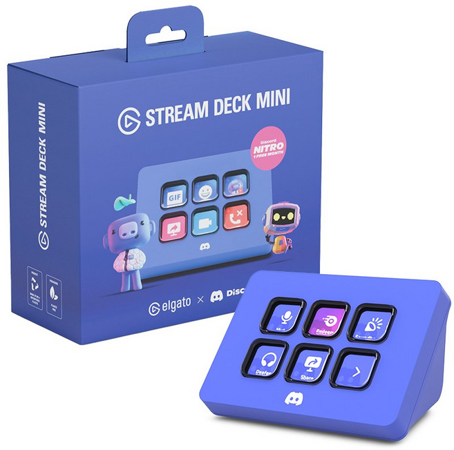 엘가토 Stream Deck Mini Discord 콘텐츠 제작 컨트롤러 6버튼 스트림덱 미니 디스코드 에디션