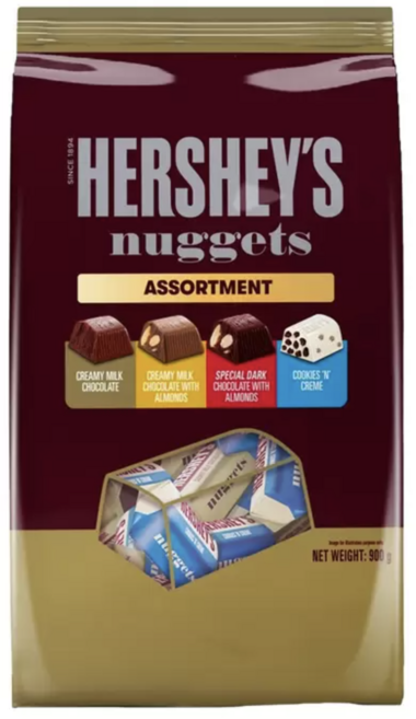 HERSHEY'S Nuggets 綜合巧克力, 1個, 900g
