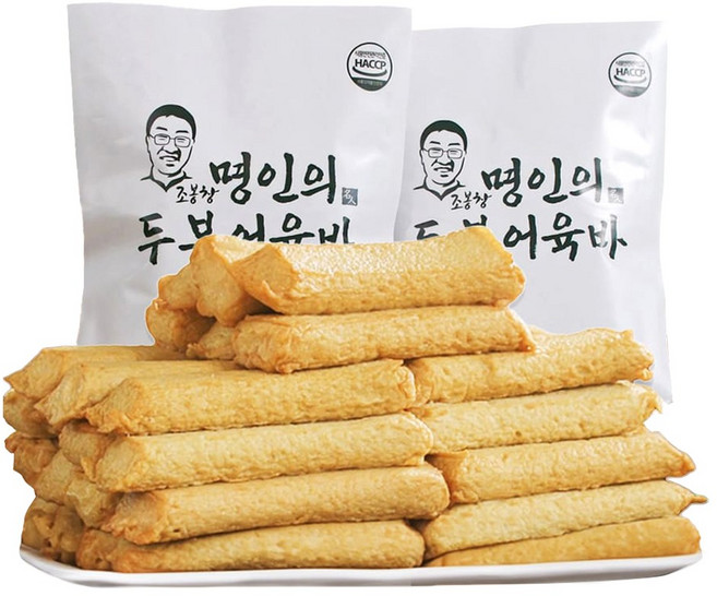 조봉창 명인 수제 두부어육바 30g 글루텐프리 오뎅 밀가루없는 어묵 어묵탕 홈쇼핑 대용량, 90개, 540.1g