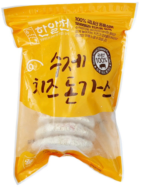 한알천 수제 치즈돈까스 통등심 (200g-10ea), 2kg, 1개