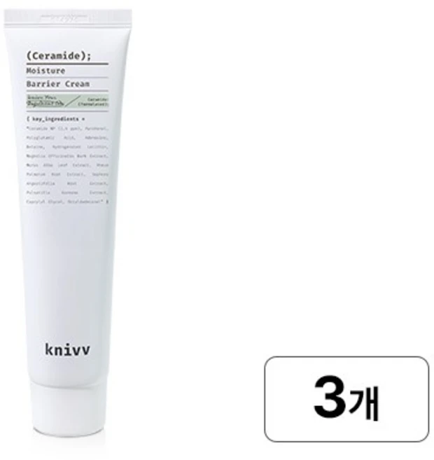 크니브 세라마이드 모이스처 배리어 크림, 3개, 100ml - 쿠팡