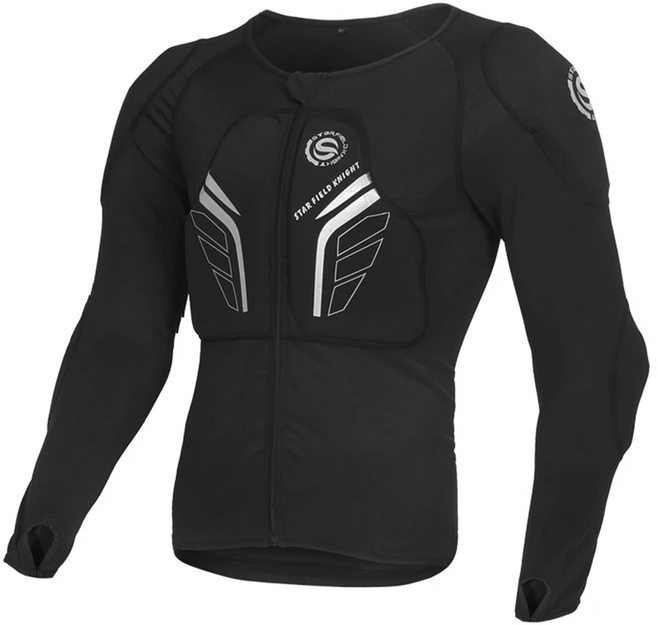 SFK 상체보호대 오토바이 스노우보드 익스트림 스쿠터 바이크 퀵보드 안전보호복 SK-801 티셔츠, BLACK