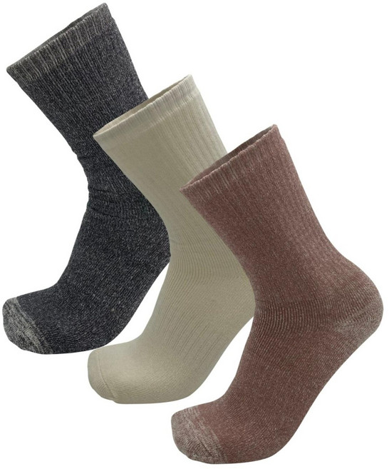 [미국아마존입점][SERI1969 x 울숨워크] 메리노울LIFE양말(x3켤레) 장목C5.0 메리노울60% 아웃도어 세탁가능, S-M (스몰미디움), 아이보리/그레이/라이트브라운 x 1켤레씩, 1세트
