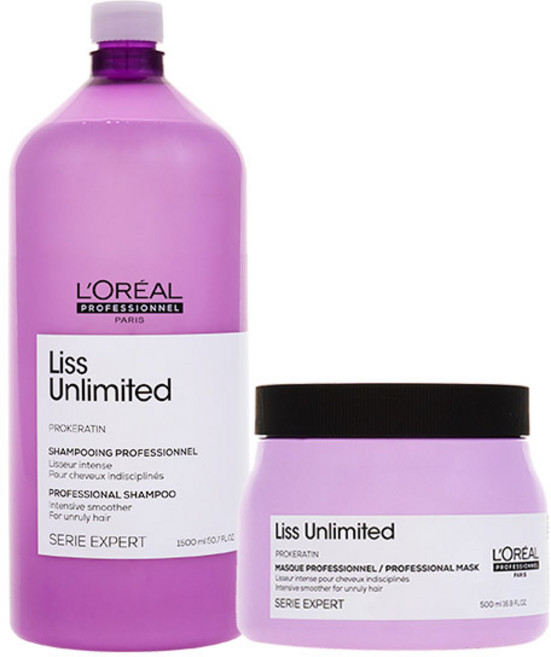 로레알 리스 언리미티드 샴푸 1500ml+마스크 500ml, 1개
