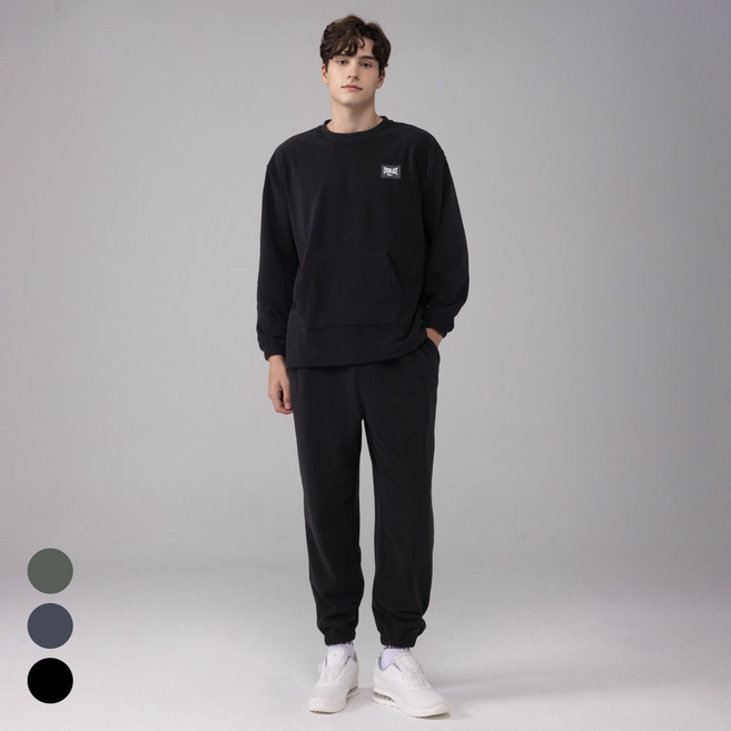 에버라스트 남자 플리스 트레이닝복 세트 러닝복 짐웨어